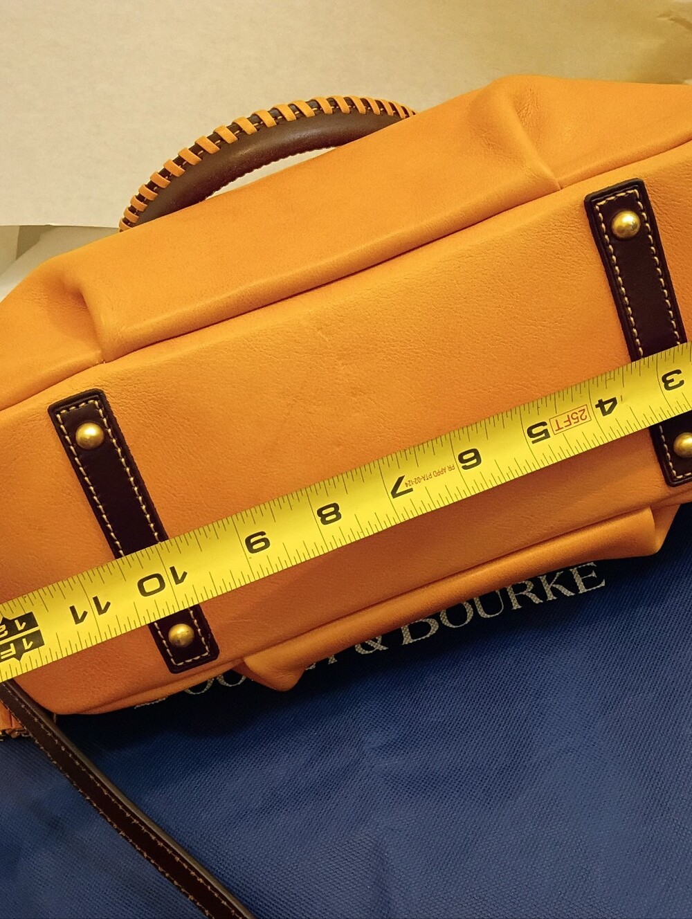 Dooney & Bourke Florentine Leather Satchel with Tassel - Picture 4 of 15
